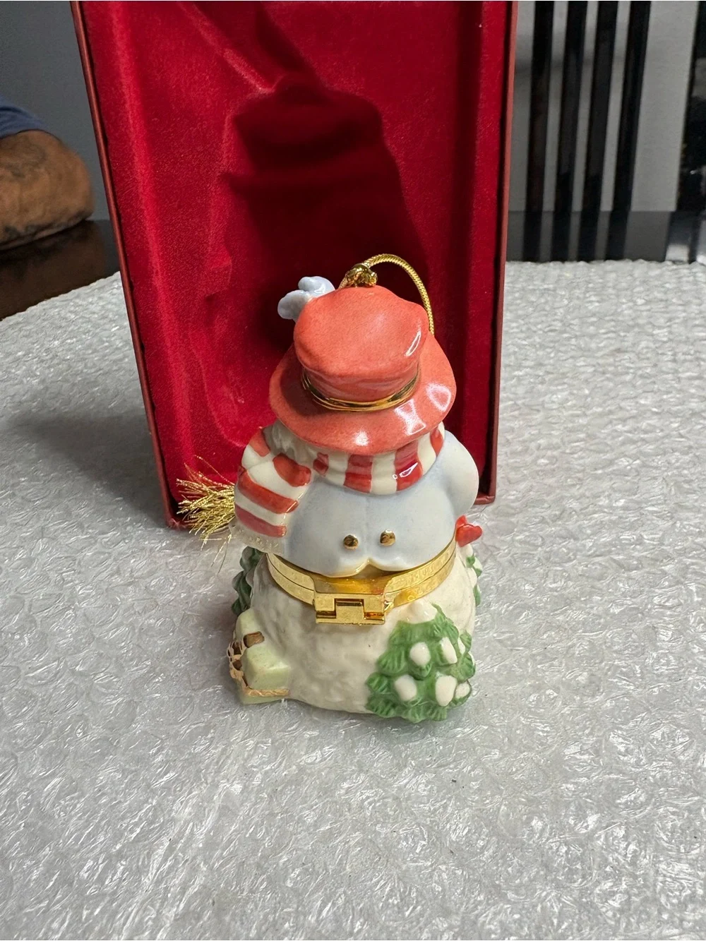 Lenox Snowman Box ornament